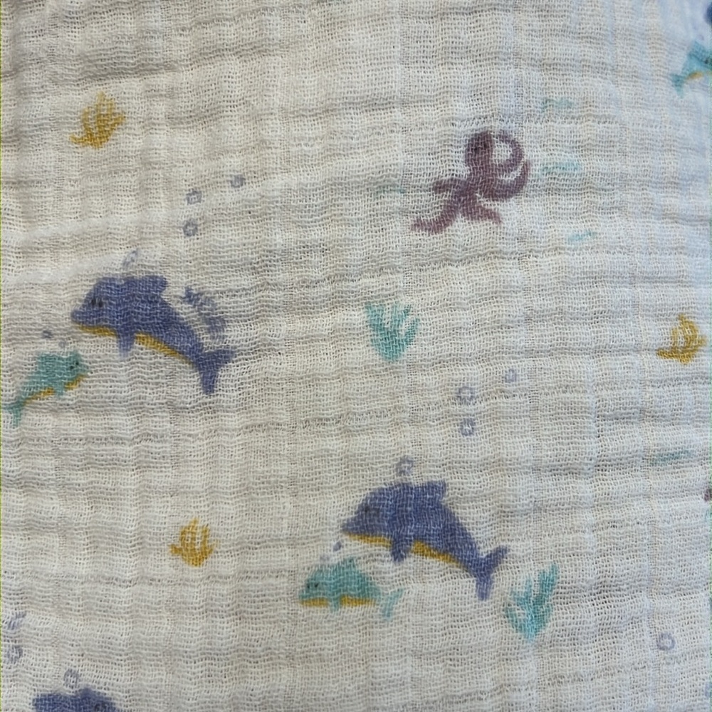 MORI Front Opening Sleep Sack 0.5 TOG - Ocean Print - Picture 3 of 6